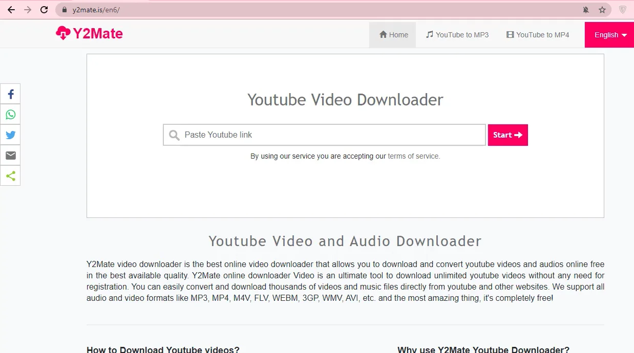 Steps To Download MP3 And Videos From  Using Y2mate