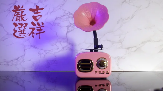 動画あり】レトロなワイヤレススピーカー FMラジオ Mp3