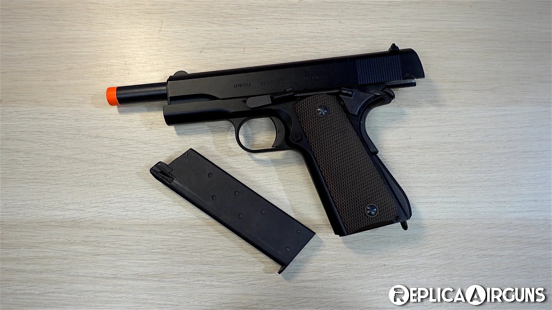 Cybergun Licensed L6 .50AE Desert Eagle GBB Airsoft Pistol Table Top Review  on Vimeo