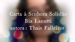 Carta à Senhora Solidão