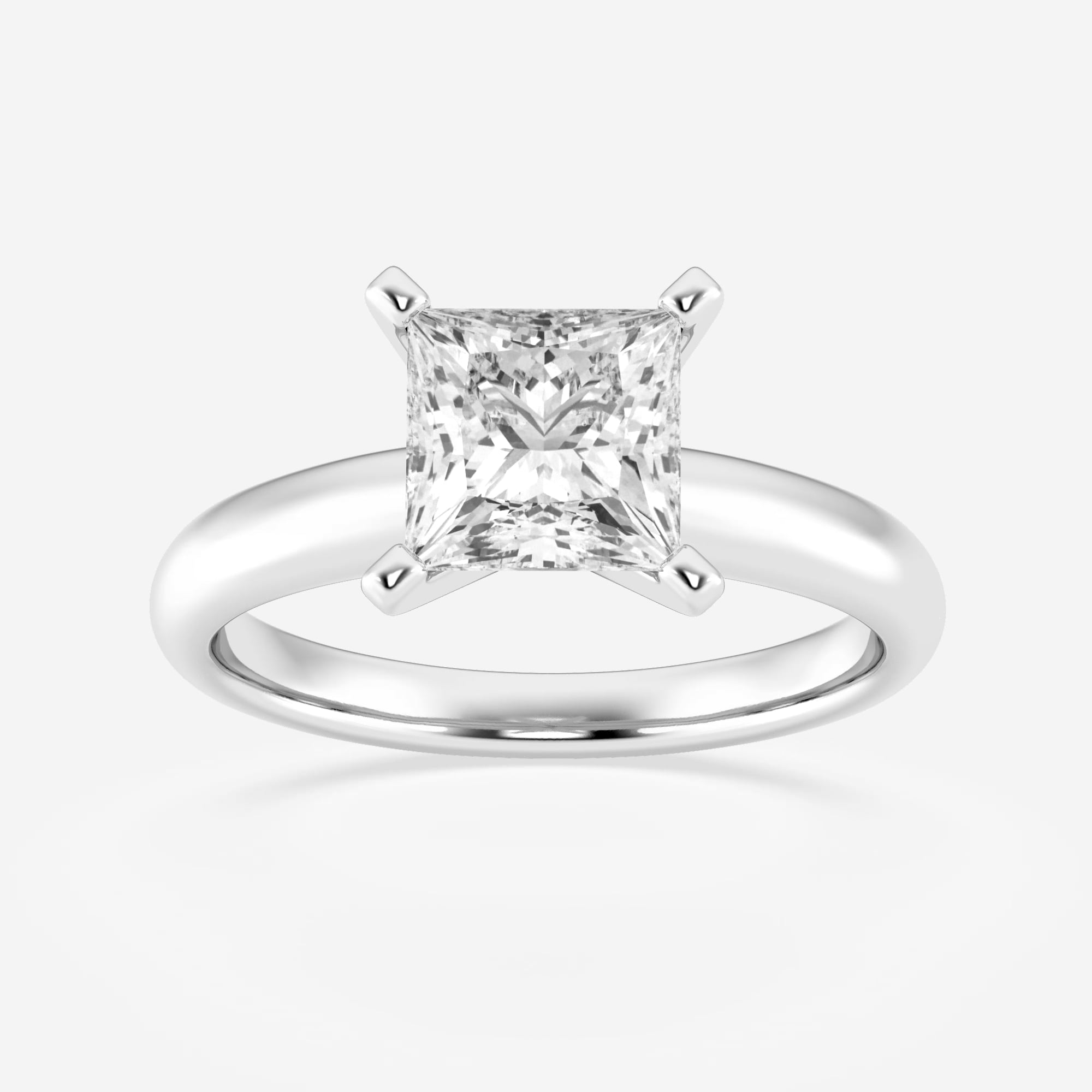 product video for 1 1/2 ctw Princess Lab Grown Diamond Classic Solitaire Engagement Ring
