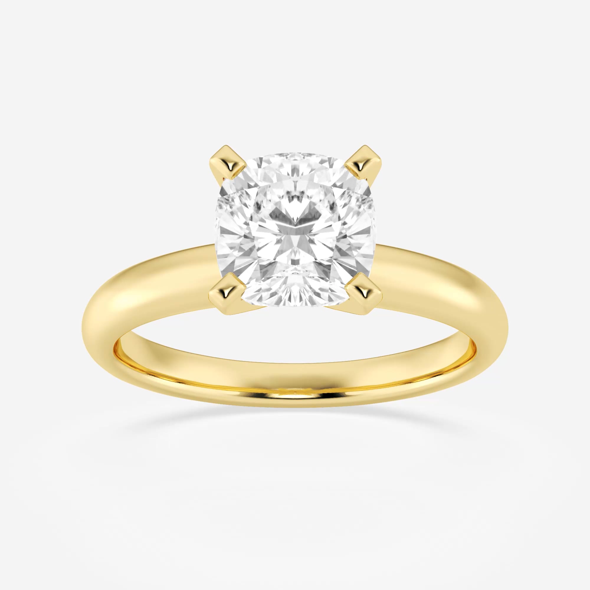 product video for 1 1/2 ctw Cushion Lab Grown Diamond Classic Solitaire Engagement Ring