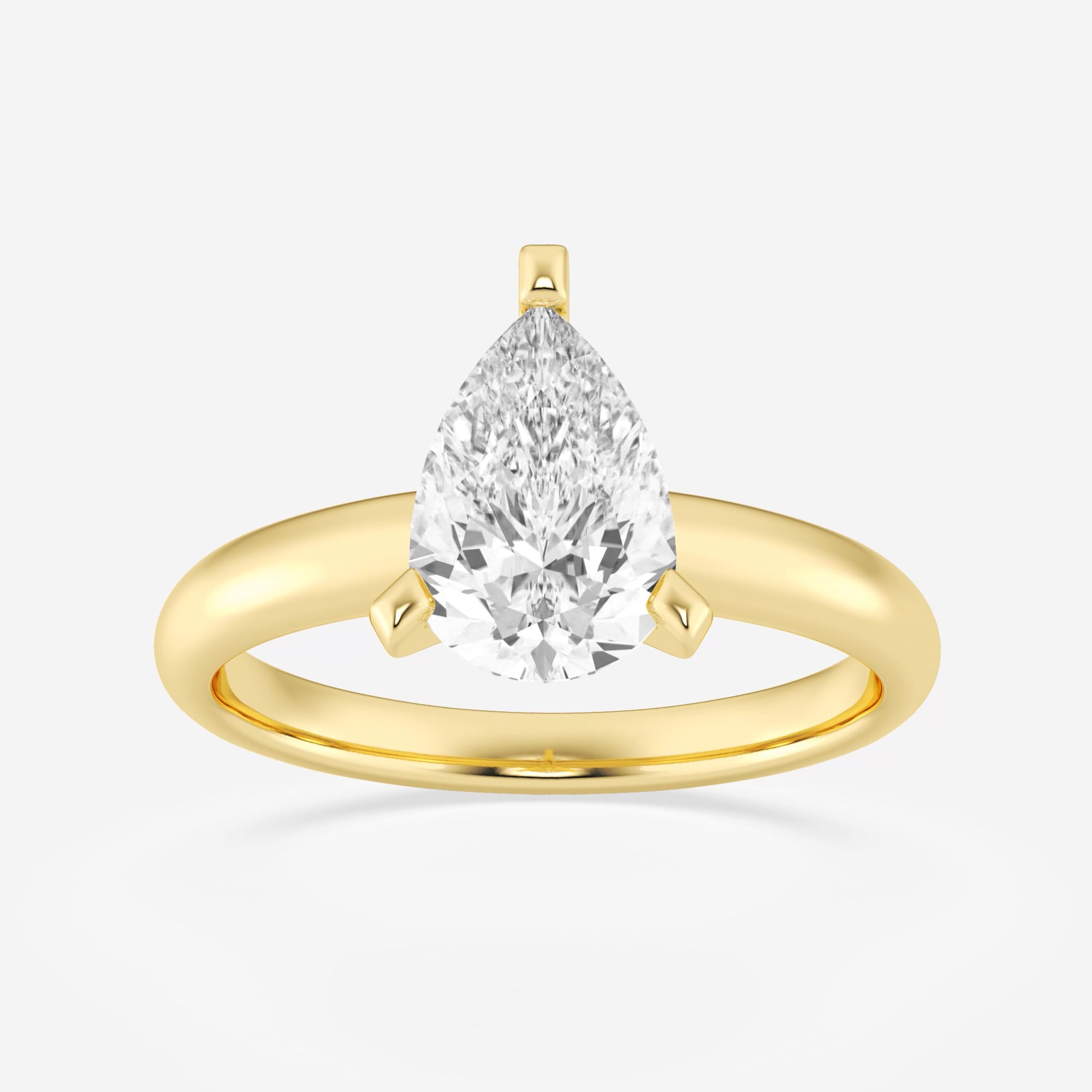product video for 2 ctw Pear Lab Grown Diamond Classic Solitaire Engagement Ring