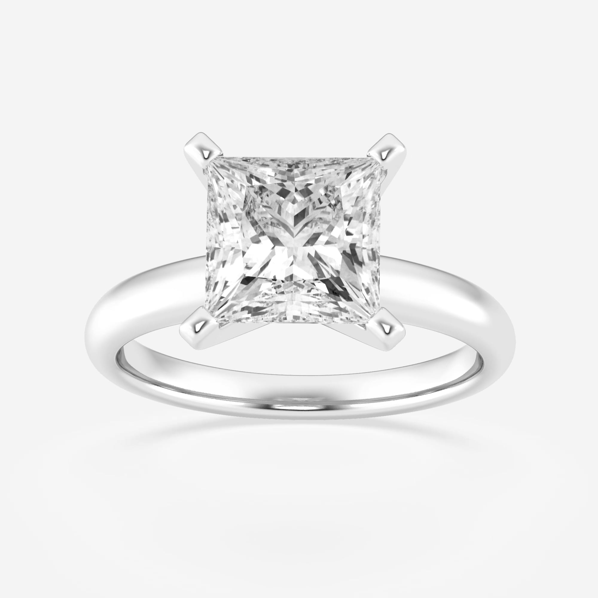 product video for 2 ctw Princess Lab Grown Diamond Classic Solitaire Engagement Ring