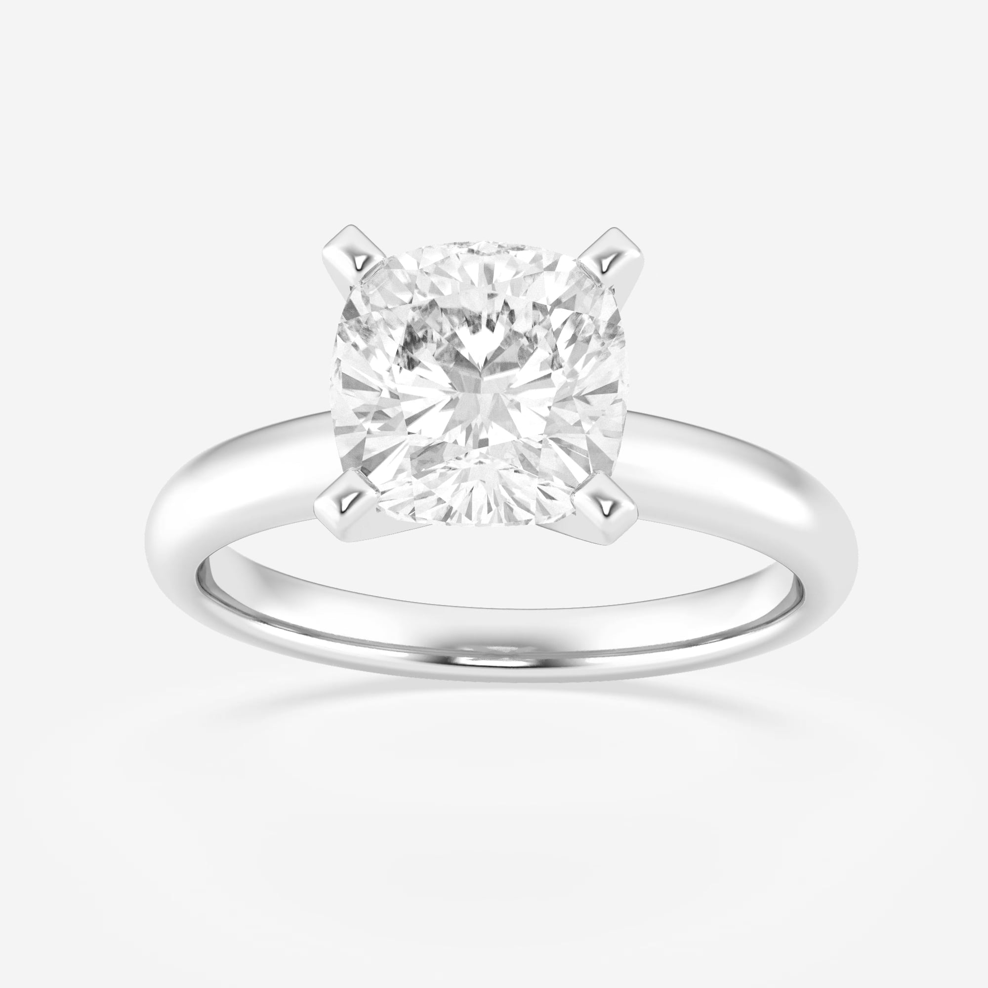 product video for 2 ctw Cushion Lab Grown Diamond Classic Solitaire Engagement Ring