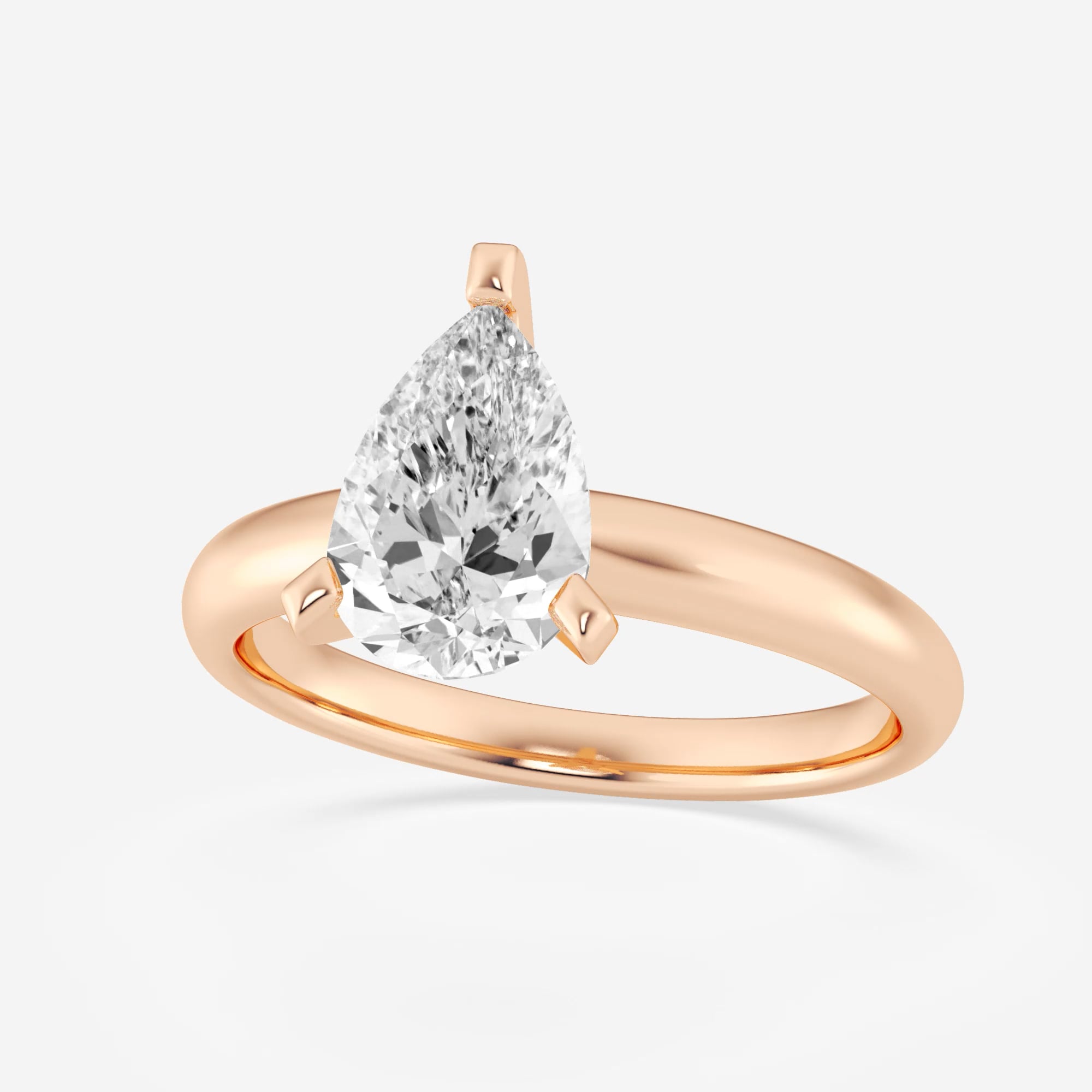 product video for 2 ctw Pear Lab Grown Diamond Classic Solitaire Engagement Ring