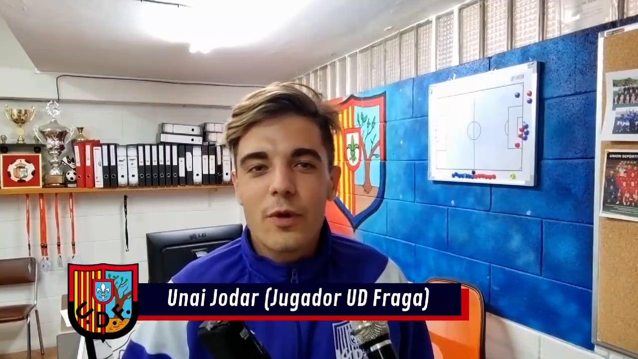 UNAI JODAR (Centrocampista UD Fraga) UD Fraga 1-0 CF Jacetano / J 2 / Preferente - G 1 / Fuente Facebook UD Fraga
