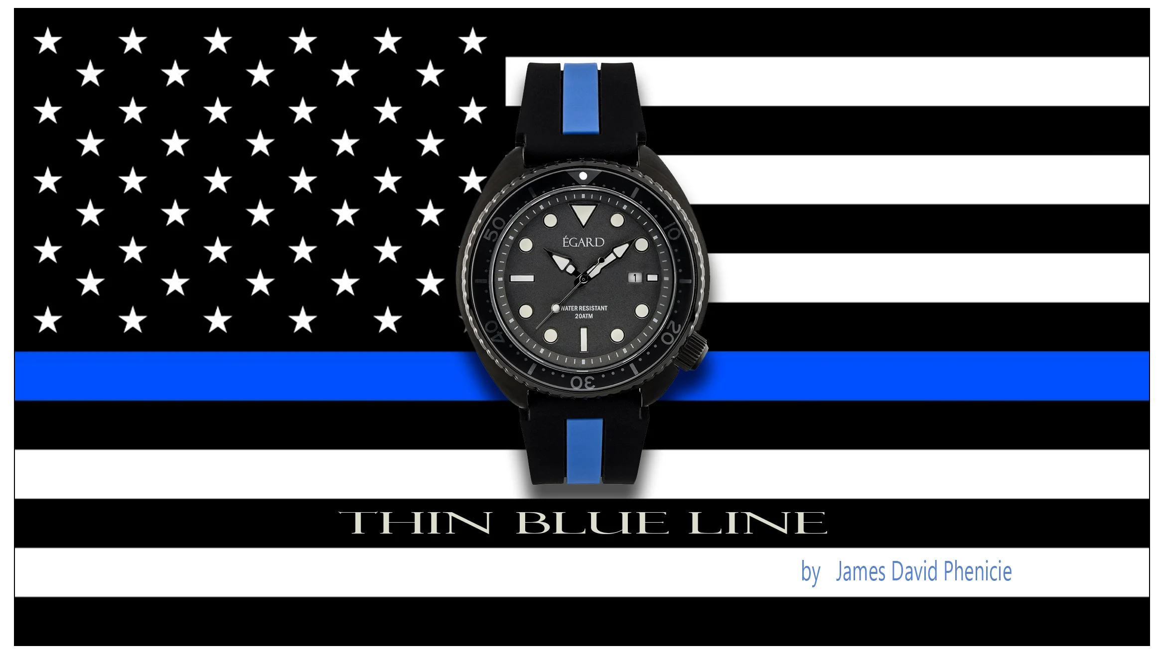 Egard thin 2025 blue line watch