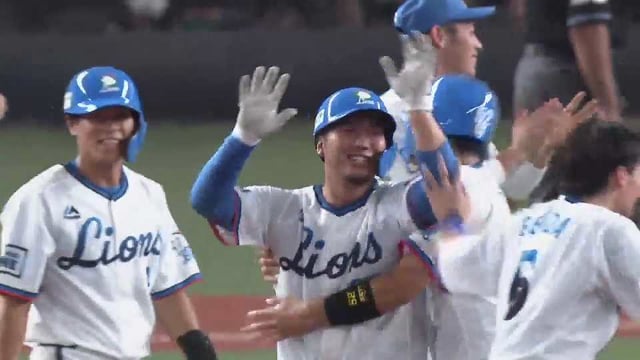 【9回裏】待望の瞬間!! ライオンズ・柘植世那のタイムリーヒットで今季初のサヨナラ勝利!! 2021年9月23日 埼玉西武ライオンズ 対 東北楽天ゴールデンイーグルス