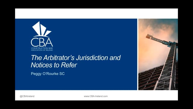 The Arbitrator’s Jurisdiction and Notices to Refer