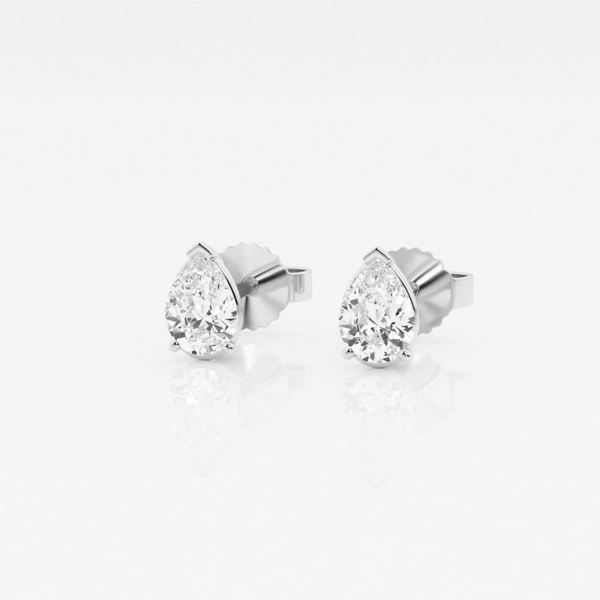 product video for 1/2 ctw Pear Lab Grown Diamond Solitaire Stud Earrings