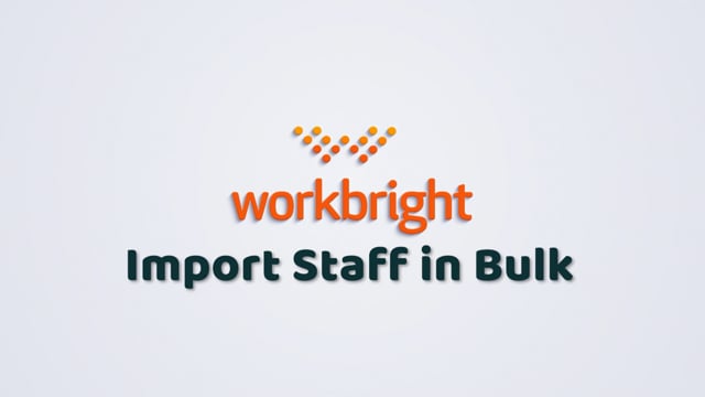 How to Import Staff in Bulk