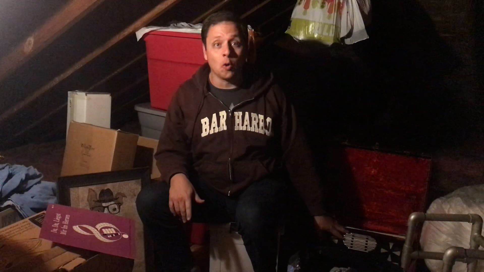 Look what we found up in the attic! A reminder of this Piece of Really Good News!