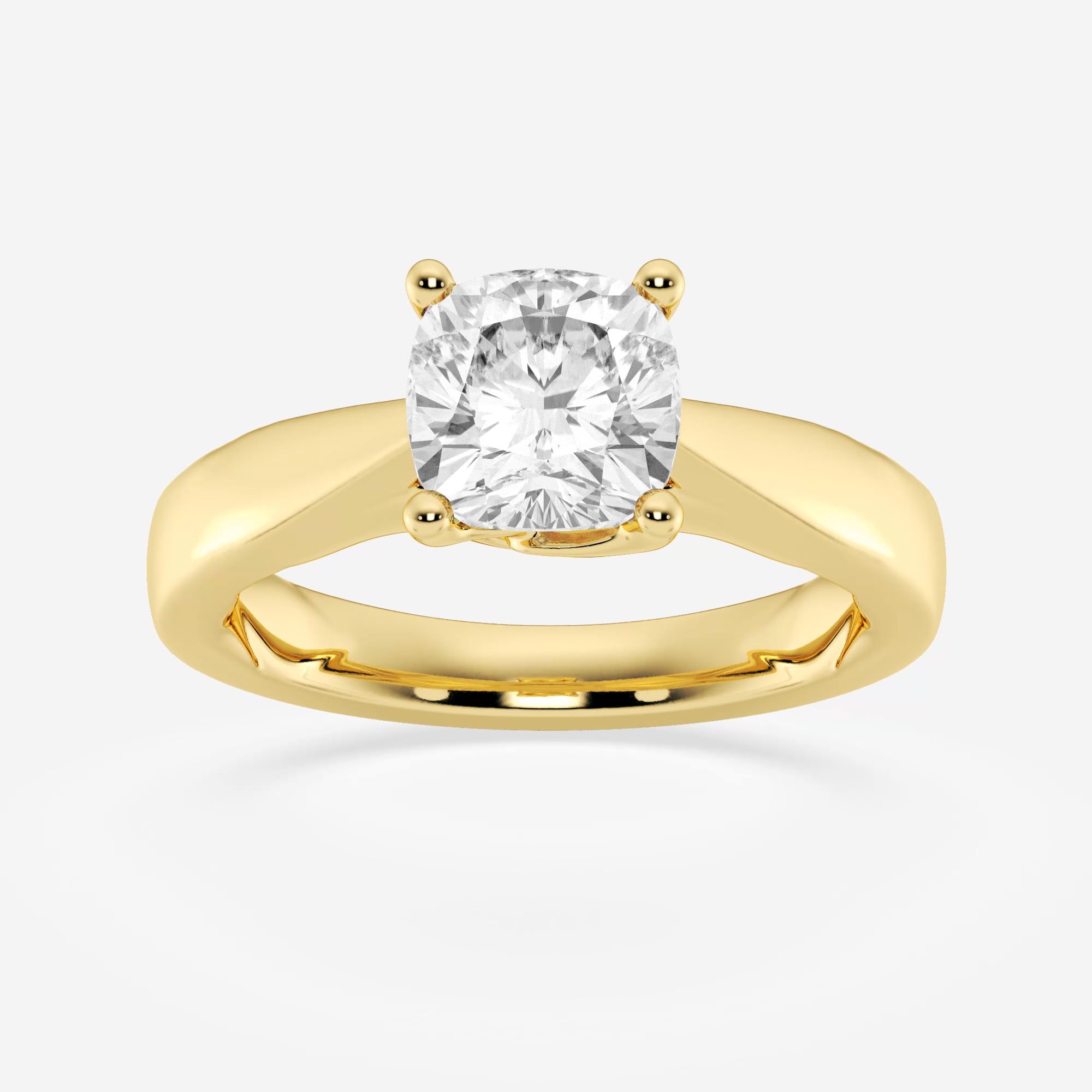 product video for 2 ctw Cushion Lab Grown Diamond Floral Solitaire Engagement Ring