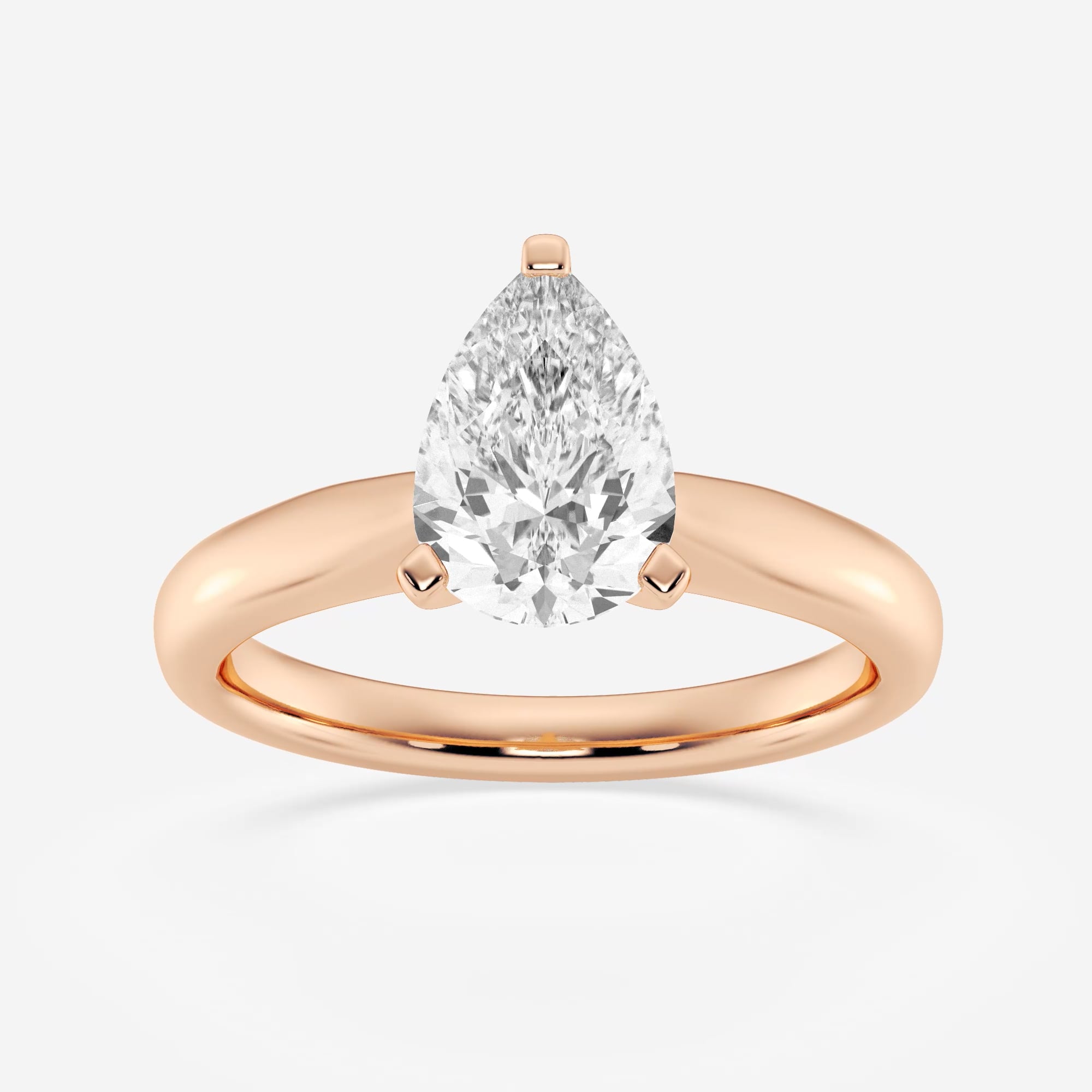 product video for 1 1/2 ctw Pear Lab Grown Diamond Cathedral Solitaire Engagement Ring