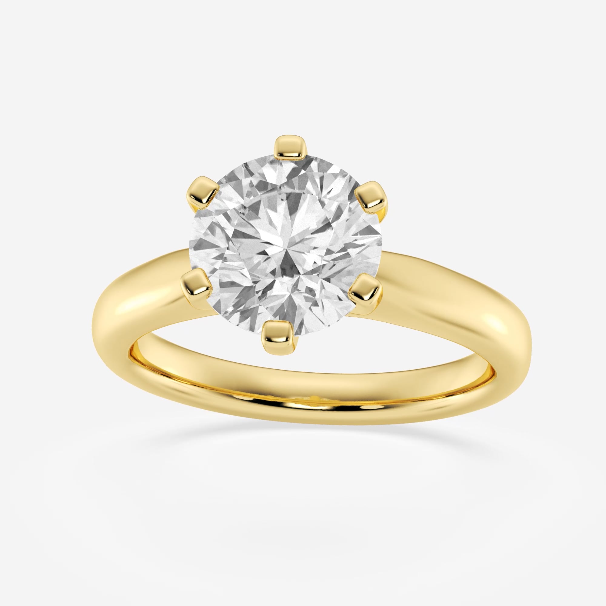 product video for 2 ctw Round Lab Grown Diamond Cathedral Six-Prong Solitaire Engagement Ring