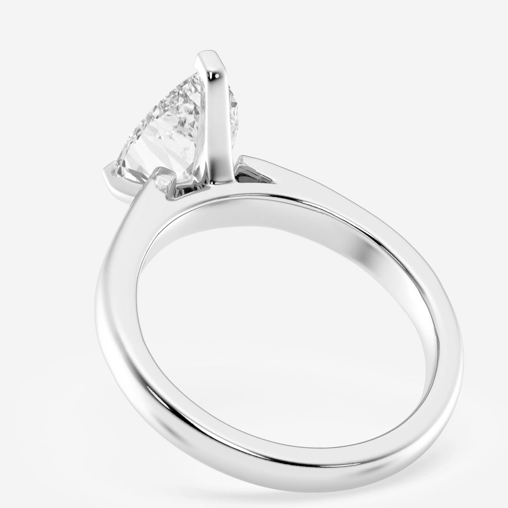 product video for 2 ctw Pear Lab Grown Diamond Cathedral Solitaire Engagement Ring