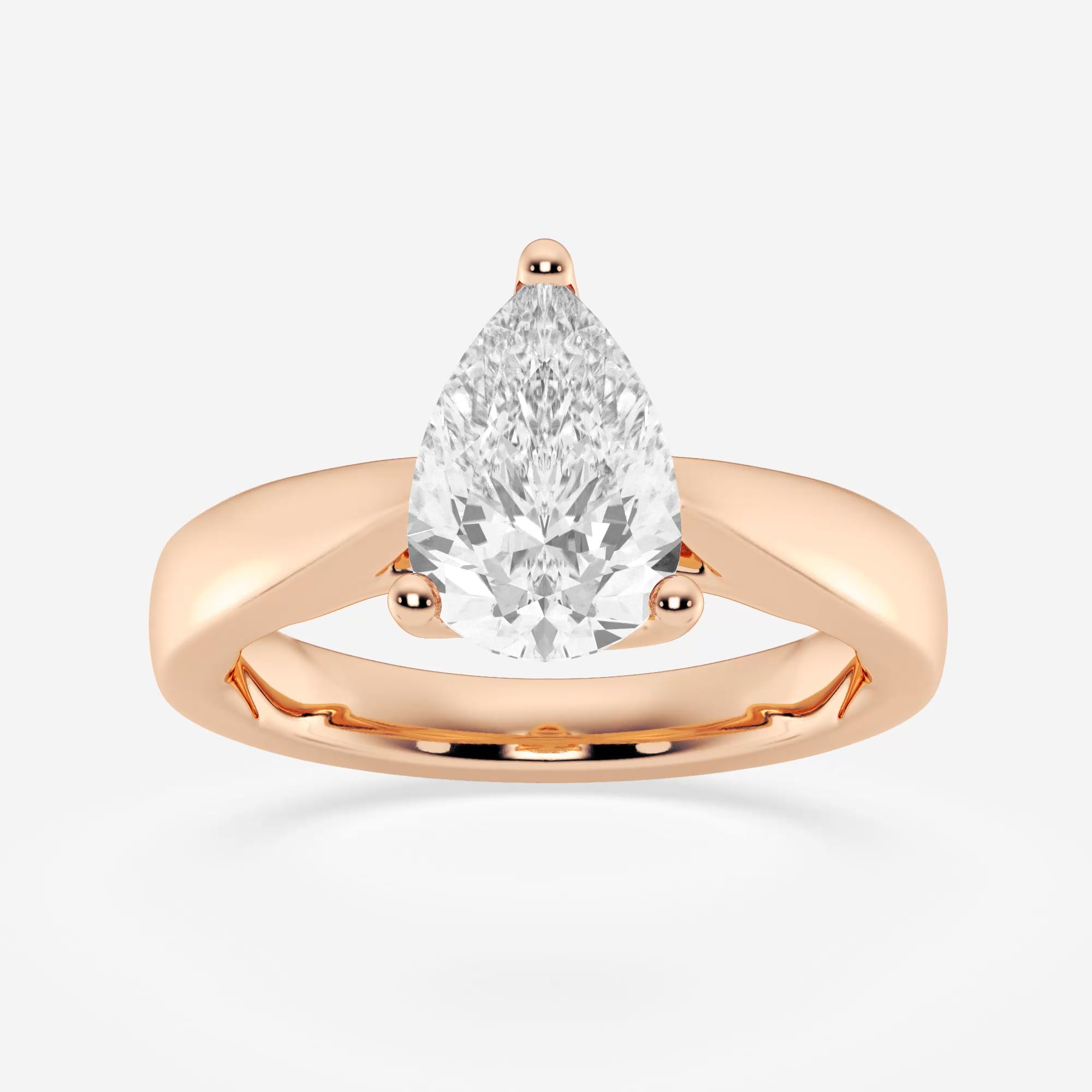 product video for 2 ctw Pear Lab Grown Diamond Floral Solitaire Engagement Ring