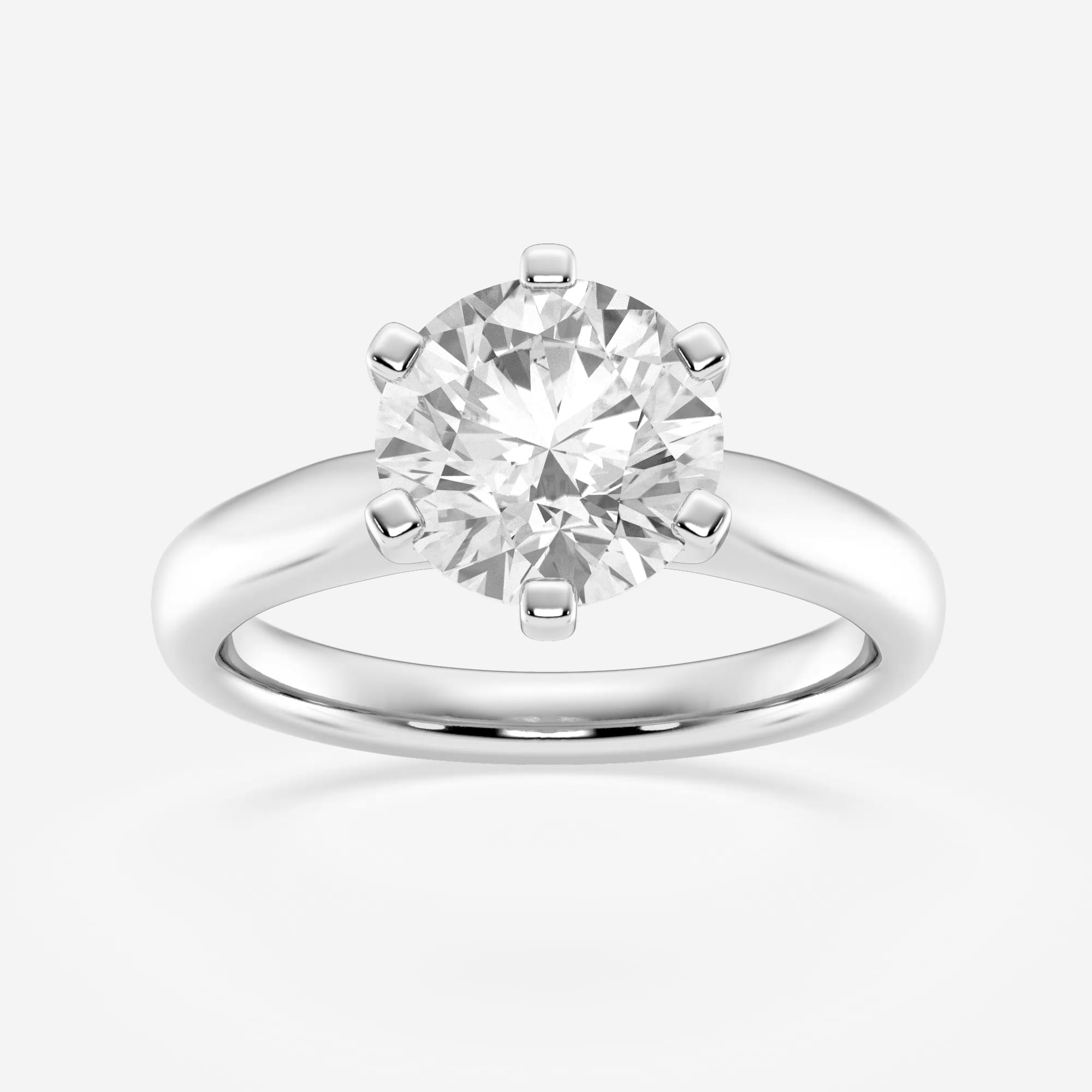 product video for 2 ctw Round Lab Grown Diamond Cathedral Six-Prong Solitaire Engagement Ring