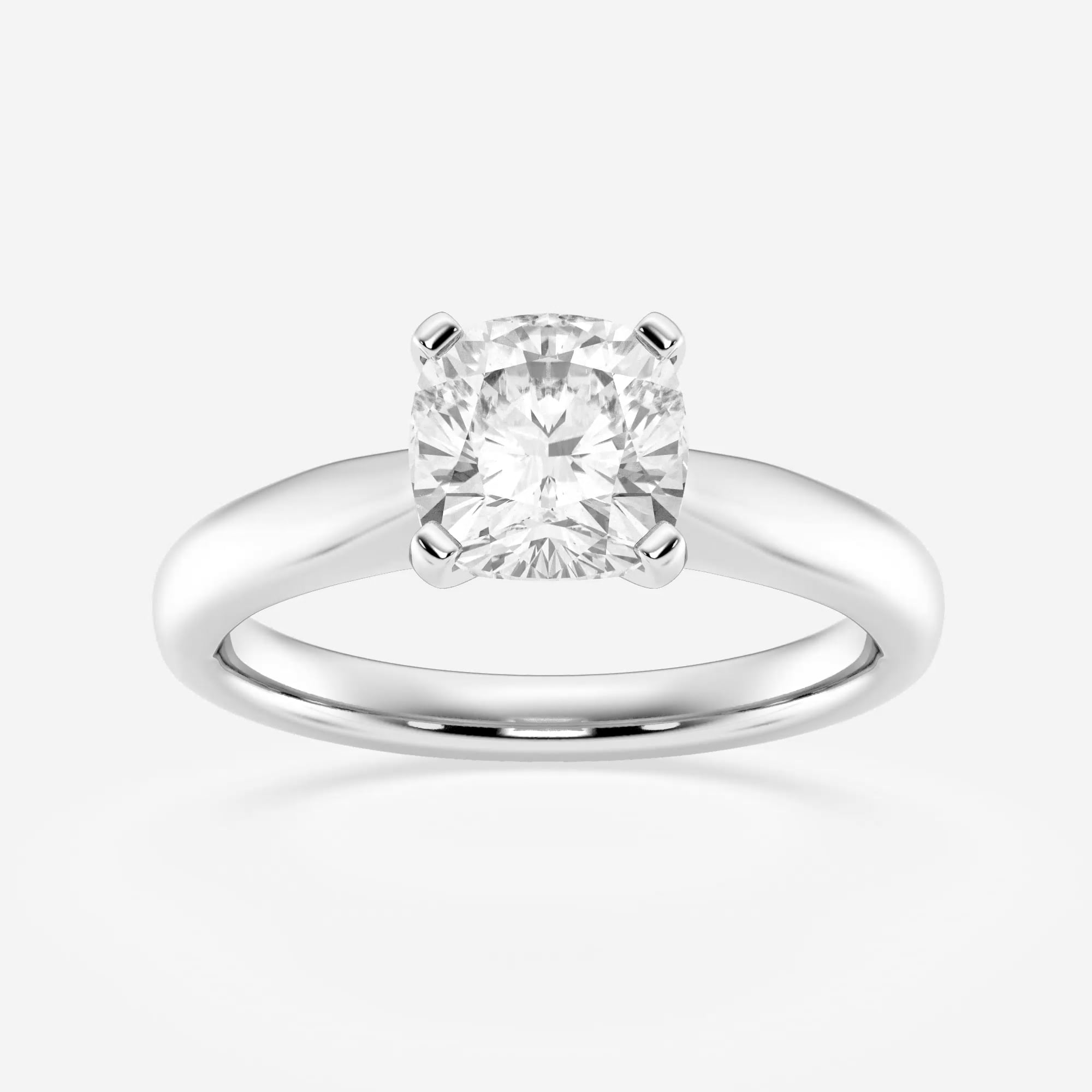 product video for 1 1/2 ctw Cushion Lab Grown Diamond Cathedral Solitaire Engagement Ring