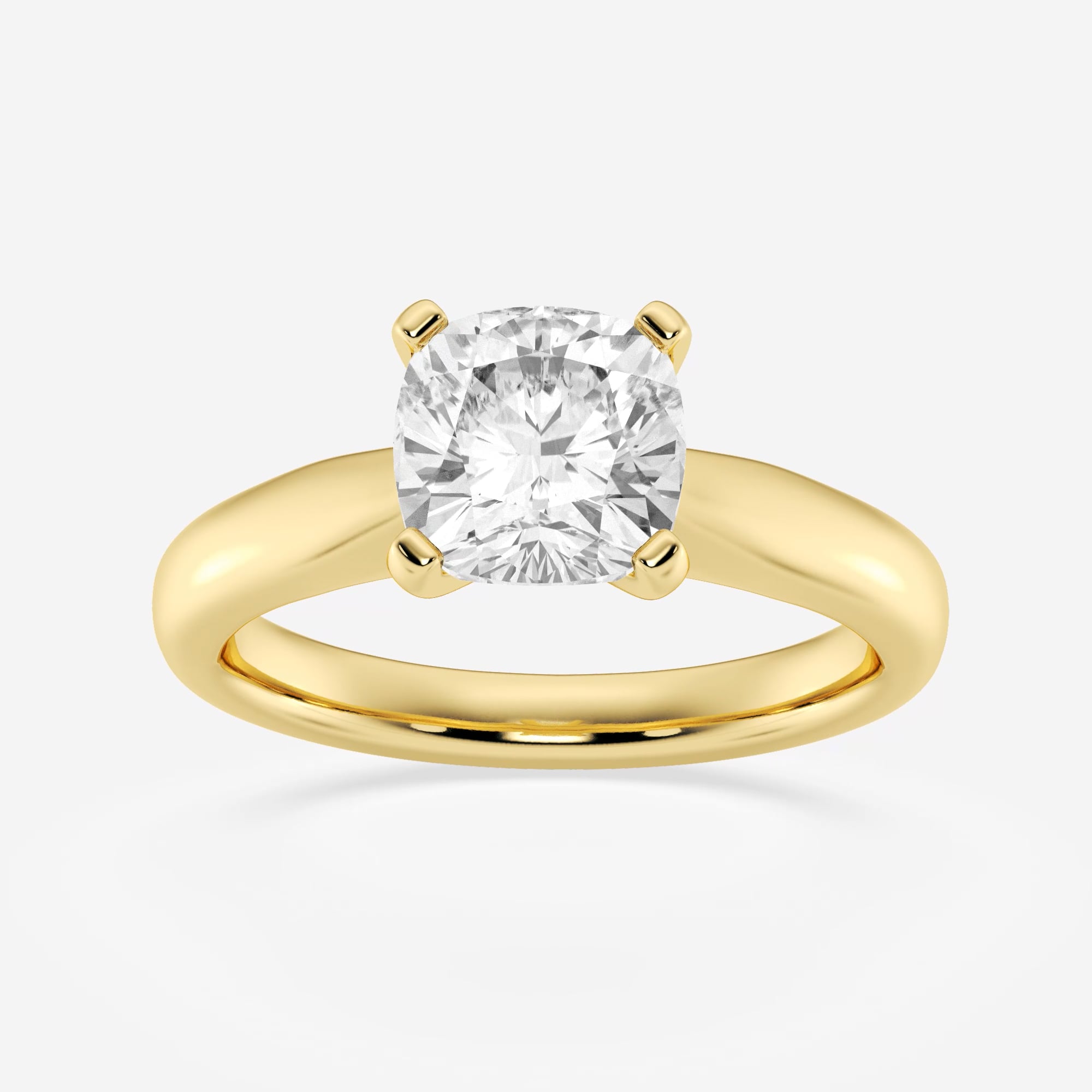 product video for 2 ctw Cushion Lab Grown Diamond Cathedral Solitaire Engagement Ring