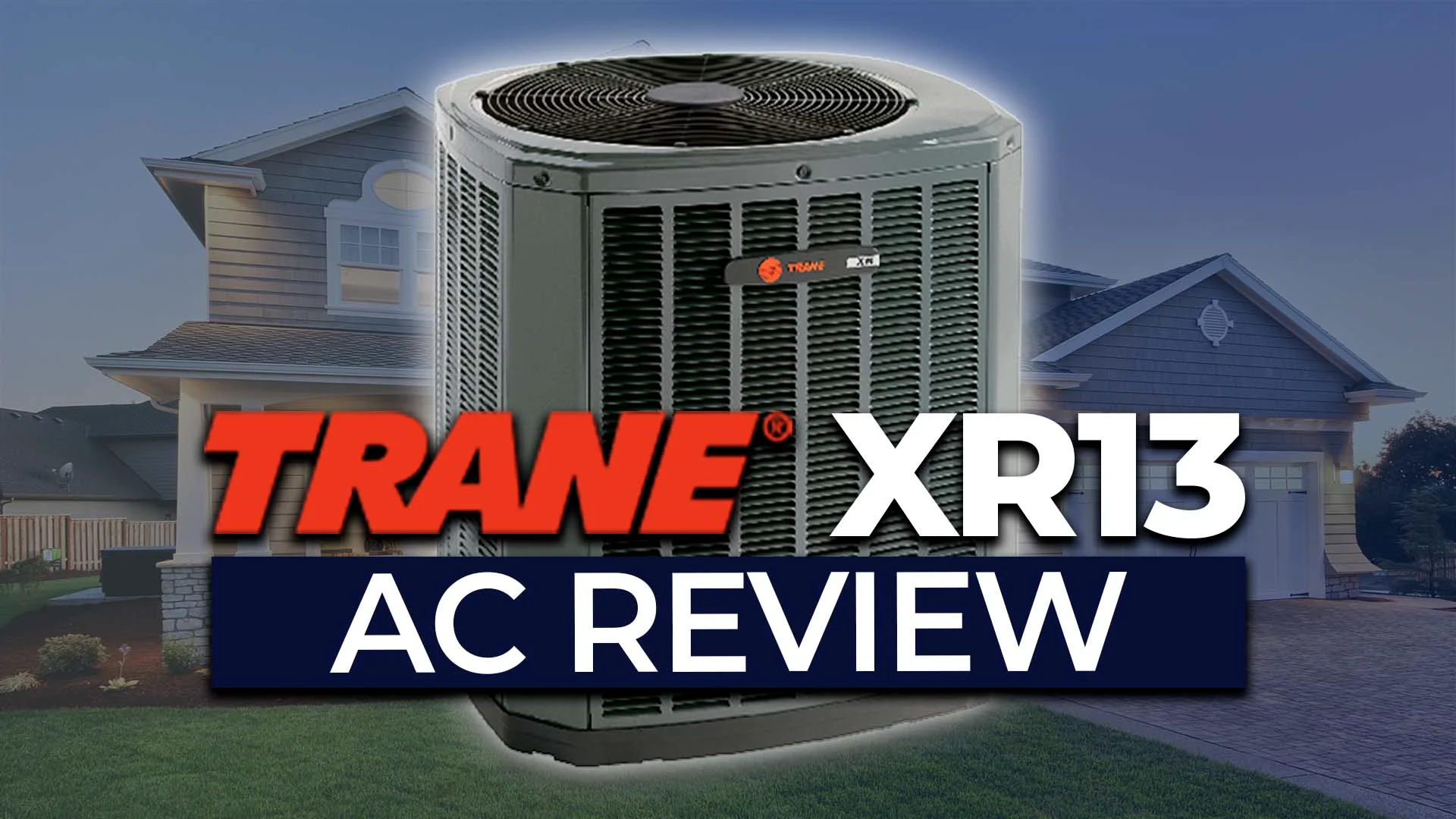 trane xr13 central air conditioning system