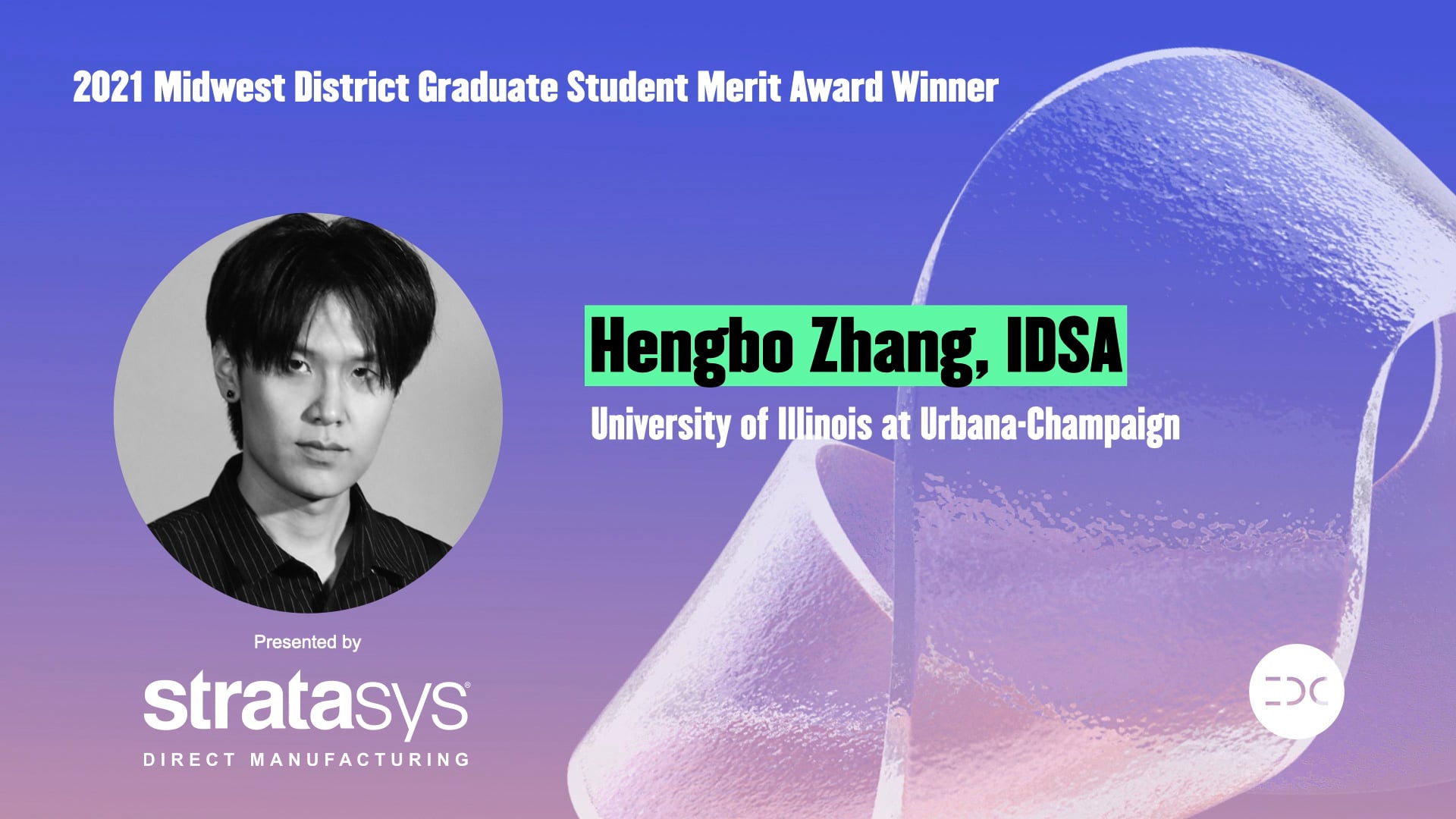 IDC 2021 - Hengbo Zhang - 2021 Midwest District Graduate Student Merit Award Winner