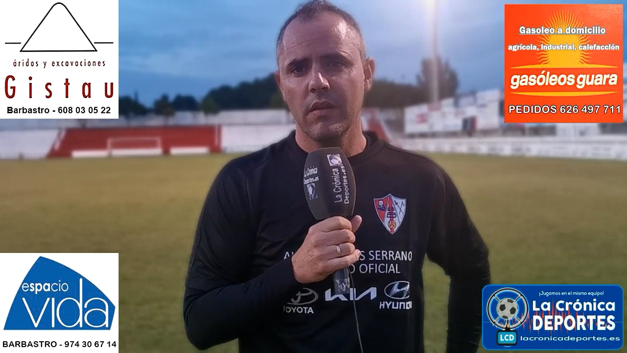 LA PREVIA / UDB Somontano - CD Sena / JOEL BORBÓN (Entrenador Somontano) J 1 / 2ª Regional - G 2-1