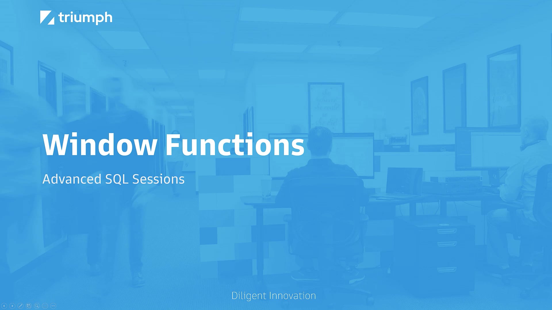 Window Functions - Advanced SQL Sessions