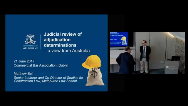 Judicial Review of Adjudication Decisions – A View from Australia