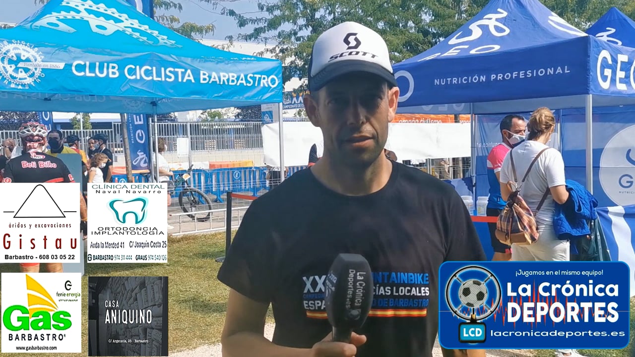 FERNANDO MARÍN ( Director de Carrera y Presidente Club Ciclista Barbastro)  23 EDICIÓN DE MOUNTAINBIKE PARA POLICIAS LOCALES.  Campeonato de España Ciudad de Barbastro / 25.09.2021