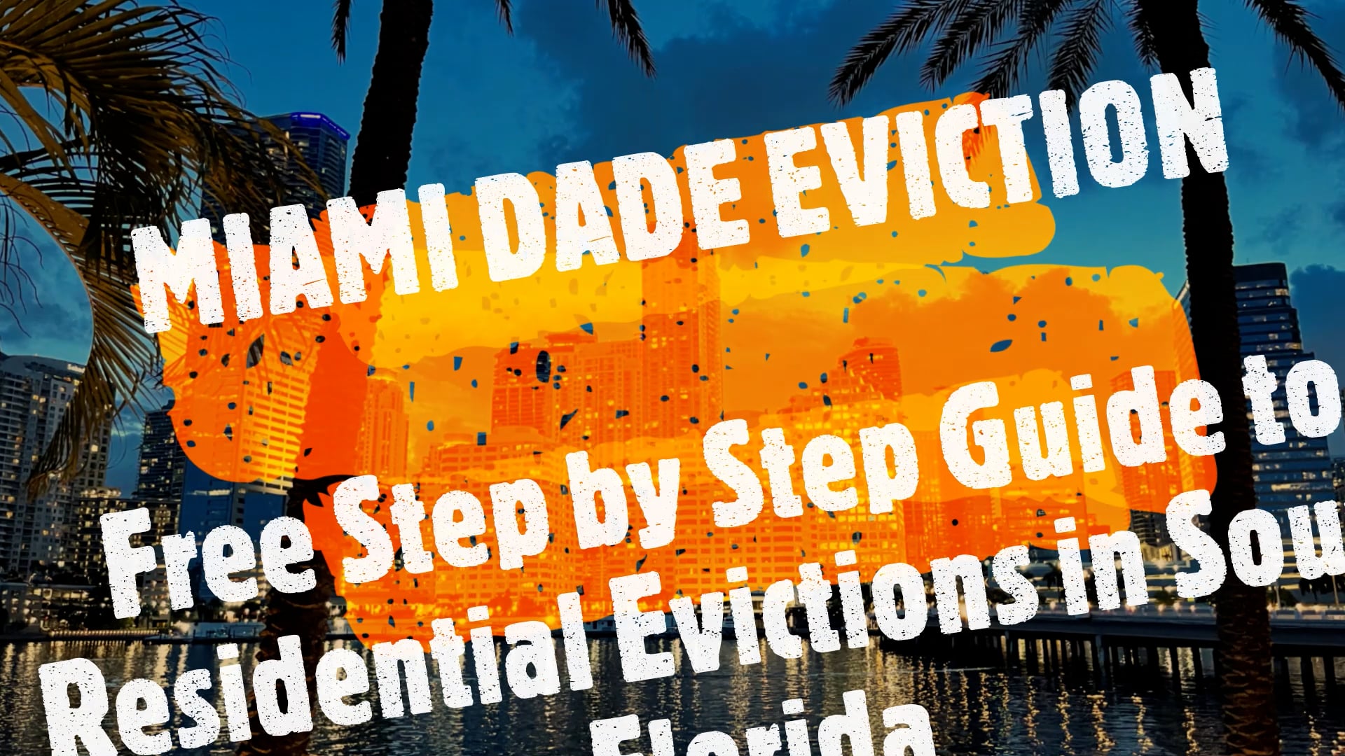 Miami Dade Eviction Residential Eviction Forms Miami, Florida