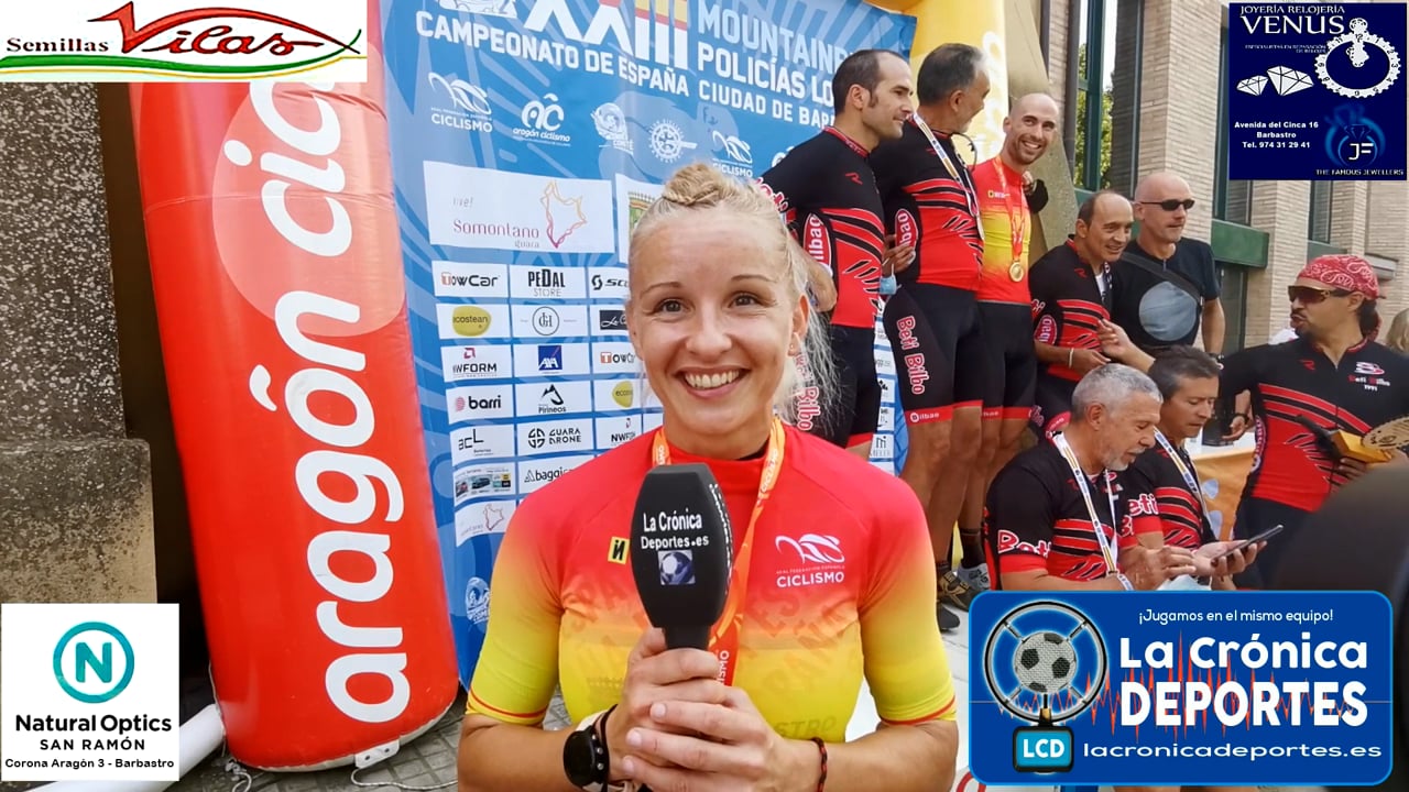 CAROLINA ALONSO (Ganadora Categoría Femenina)  23 EDICIÓN DE MOUNTAINBIKE PARA POLICIAS LOCALES.  Campeonato de España Ciudad de Barbastro / 25.09.2021