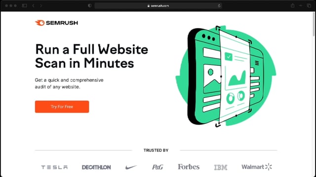 How to set up a Semrush Account