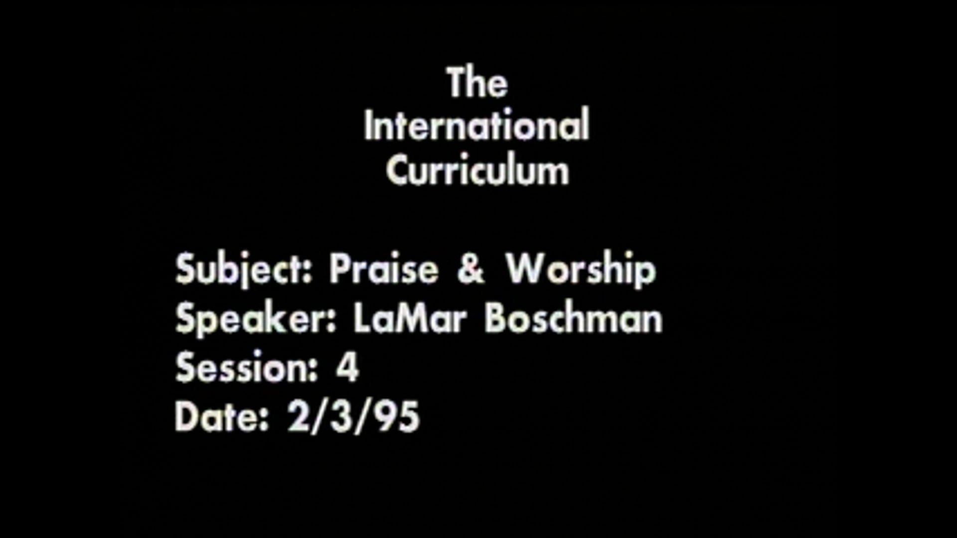 Our Responsibility as Worshippers