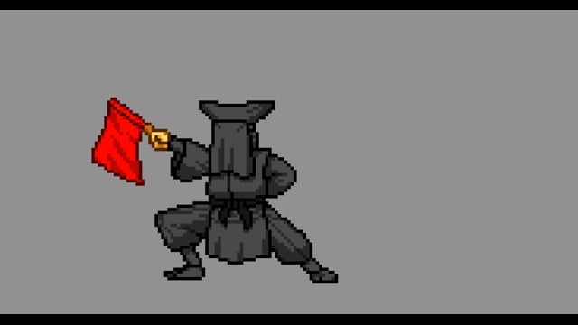 0008黒子（赤旗）