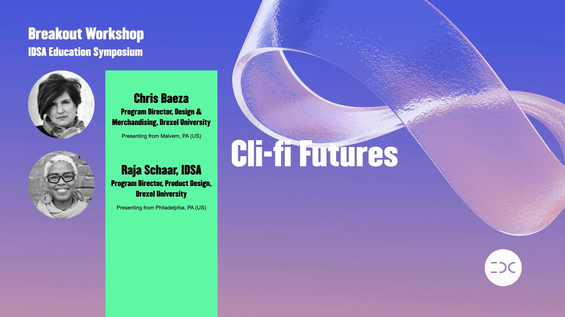 IDC 2021 - Chris Baeza and Raja Schaar - Cli-fi Futures