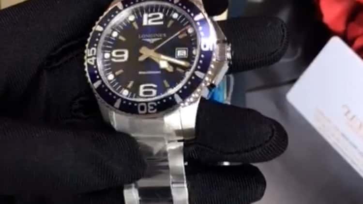 LONGINES HydroConquest L3.730.4.96.6 Watch 39mm on Vimeo