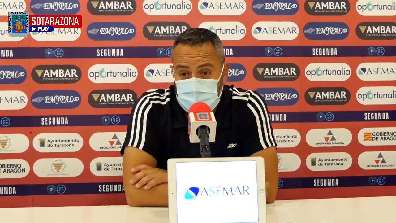 DAVID NAVARRO (Entrenador Tarazona) SD Tarazona 1-2 CD Teruel / J 4 / 2ª RFEF - Grupo 3 / Fuente Facebook SD Tarazona