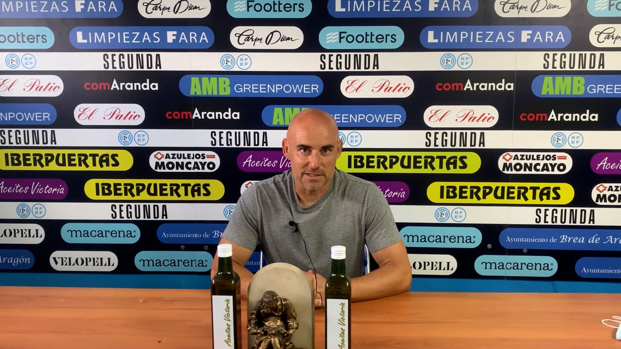 DANI MARTÍNEZ (Entrenador Brea) CD Brea 3-2 SD Ejea / J 4 / 2ª RFEF - Grupo 3 / Fuente Facebook CD Brea