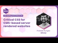 Critical CSS for CMS-based server rendered websites