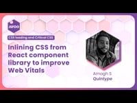 Inlining CSS from React component library to improve Web Vitals