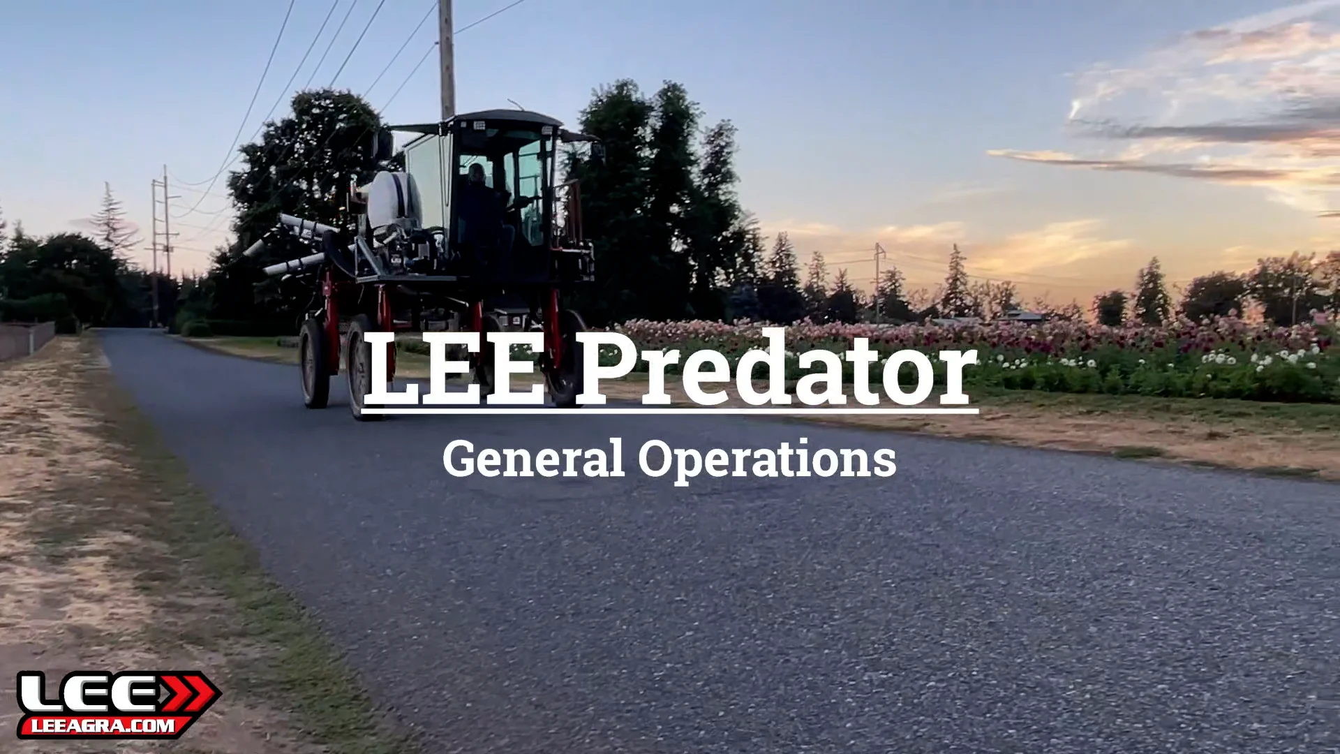 LEE Predator High-Clearance Sprayer: General Operations on Vimeo