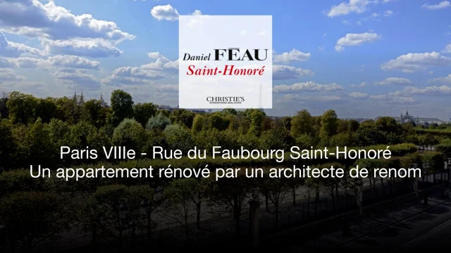 Faubourg Saint-Honoré Apartment for Sale