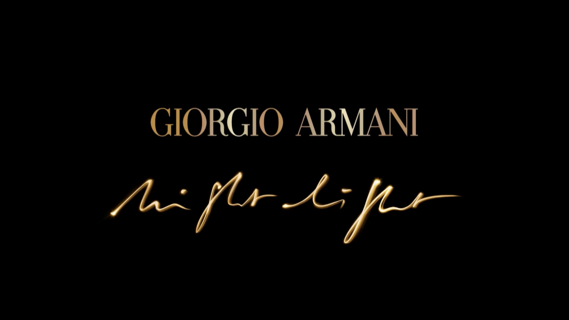 Présentation pour Gorgio Armani