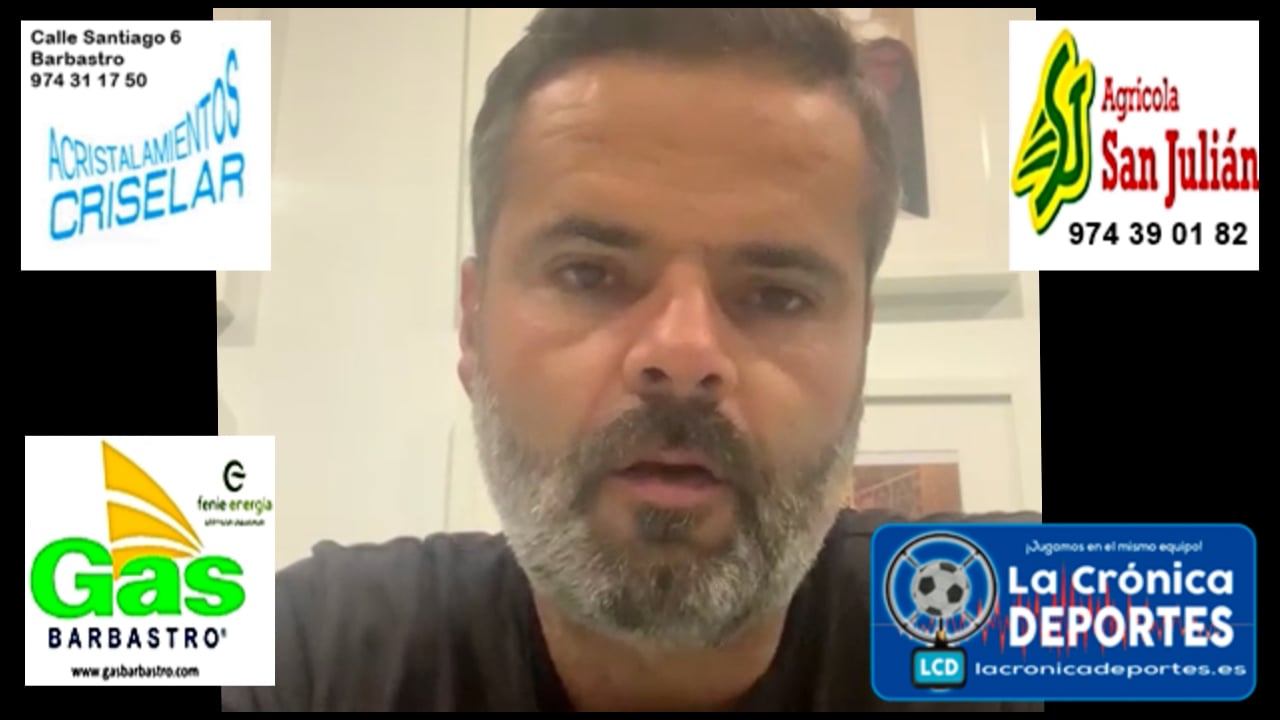 MOISÉS GUTIÉRREZ (Entrenador Sariñena) Zaragoza 2014 Oliver 3-3 Sariñena / J3 / Preferente Gr1