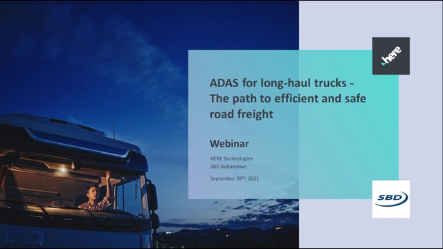 ADAS for long-haul trucks: the path to efficient and safe on-road freight