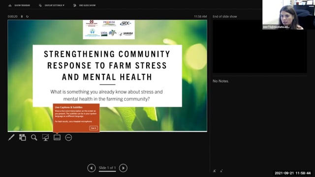 Strengthening Community Response to Farm Stress & Mental Health