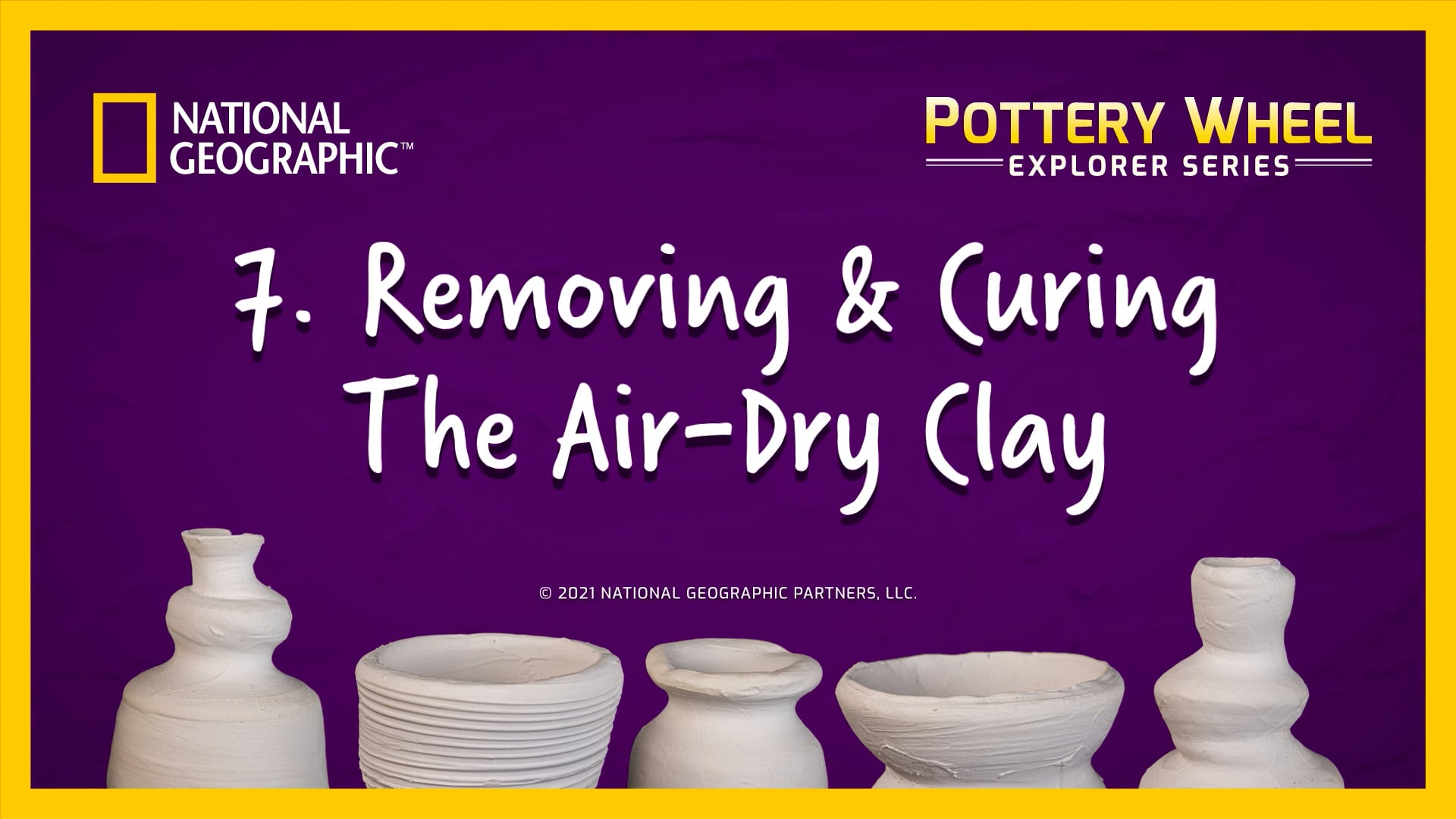 National Geographic - Pottery Wheel - Removing & Curing The Air-Dry Clay on  Vimeo