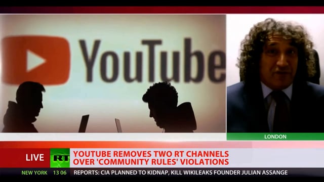 YouTube deletes RT news